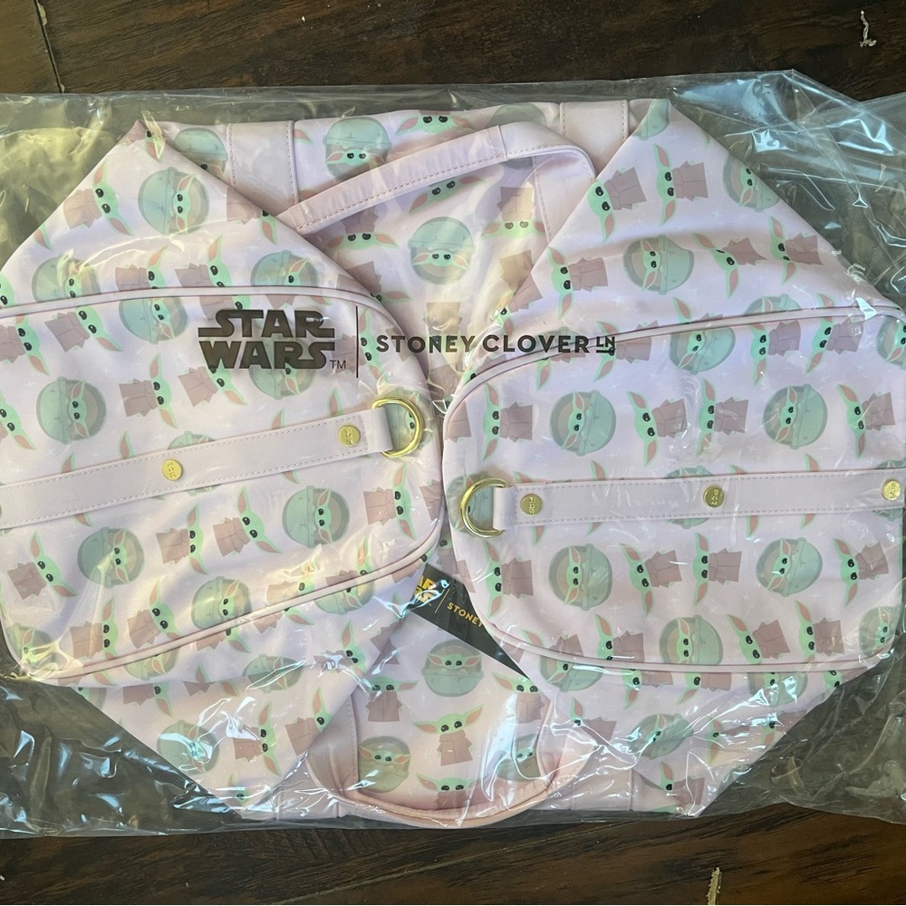 Stoney Clover Lane Baby Yoda Pink Duffle
